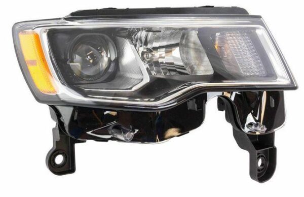 Head Lamp Passenger Side Jeep Grand Cherokee 2017-2021 Halogen Std Type With Chrome Bezel High Quality , CH2503297 - Image 5