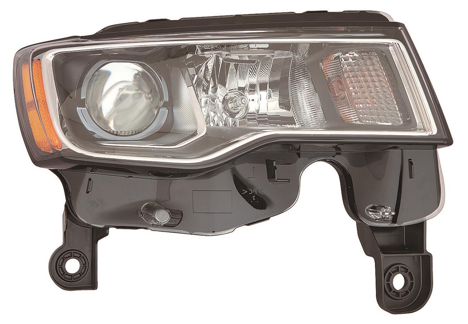 Head Lamp Passenger Side Jeep Grand Cherokee 2017-2021 Halogen Std Type With Chrome Bezel High Quality , CH2503297