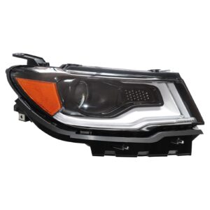 Head Lamp Passenger Side Jeep Compass 2017-2021 Hid Without Led Accent High Quality , Ch2503312 - Hunt Parts