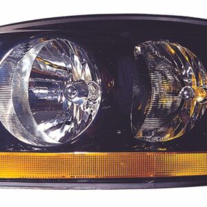 Head Lamp Driver Side Dodge Ram 1500 2006 With Black Beezel High Quality , CH2518115
