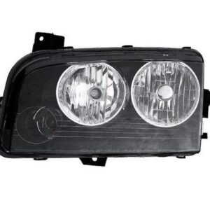 Head Lamp Driver Side Dodge Charger 2007-2010 Black Housing Halogen High Quality , CH2518132