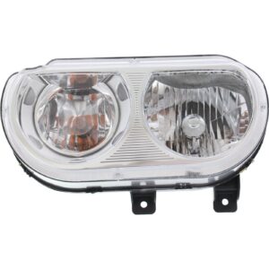 Head Lamp Driver Side Dodge Challenger 2008-2014 Halogen Capa , Ch2518137C - Hunt Parts