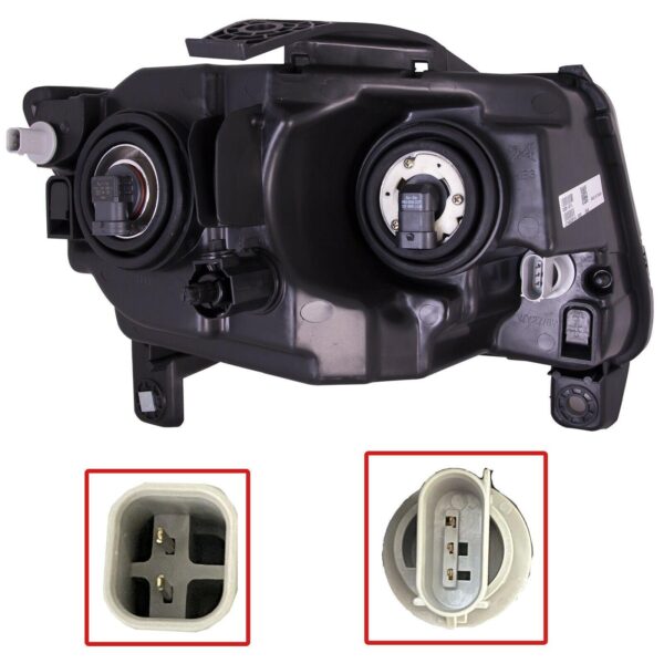 Head Lamp Driver Side Jeep Compass 2011-2013 Code Lmb Without Black Trim Without Leveling High Quality , CH2518139 - Image 2