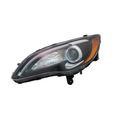 Head Lamp Driver Side Chrysler 200 Convertible 2011-2012 Halogen 1St Design Black Bezel With Chrome Accent Insert S Model High Quality , CH2518146