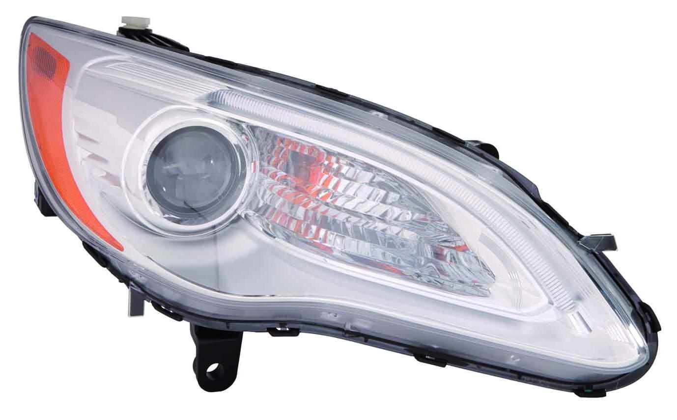 Head Lamp Passenger Side Chrysler 200 Convertible 2011-2014 Halogen Chrome Bezel Exclude S Model High Quality , CH2519140