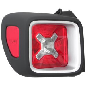 Tail Lamp Driver Side Jeep Renegade 2015-2020 Sport/Latitude/North Models With Black Bezel Capa , Ch2800209C - Hunt Parts