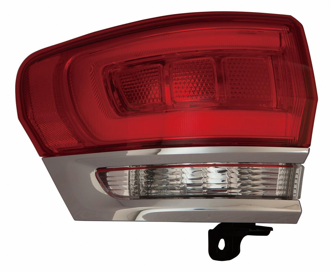 Tail Lamp Driver Side Jeep Grand Cherokee 2014-2021 Chrome Trim Exclude Srt-8 High Quality , CH2804106