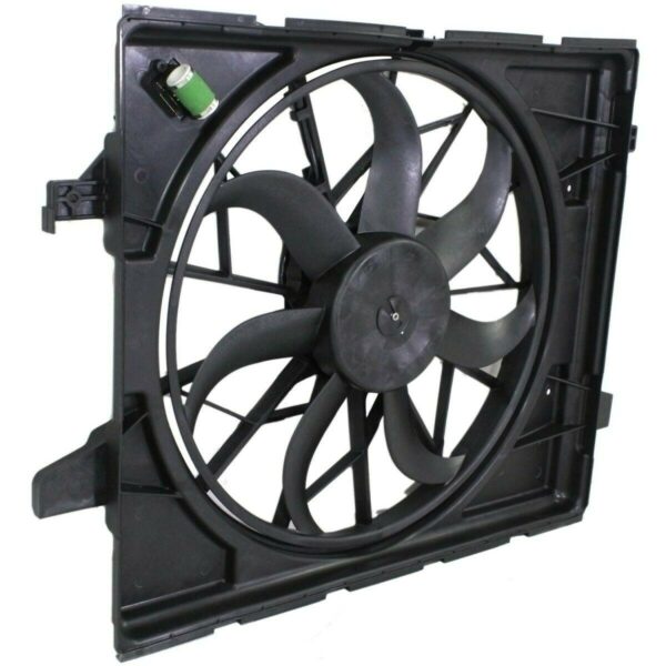 Radiator Fan Assembly Jeep Grand Cherokee 2011-2019 (3.6/5.7/6.4L) Without Heavy Duty Economy Quality , CH3115170U - Image 3