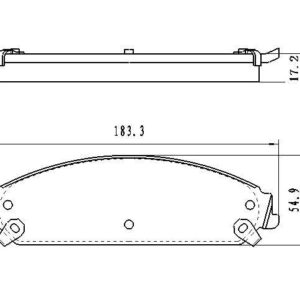 Brake Pads Set Front Ceramic Chrysler 300 2005-2016 , D1058