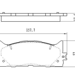 Brake Pads Set Front Ceramic Toyota Camry 2007-2017 , D1293