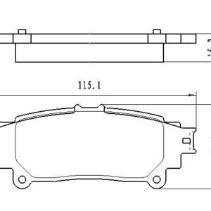 Brake Pads Set Rear Ceramic Toyota Sienna 2011-2020 , D1391