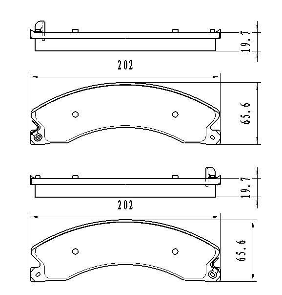 Brake Pads Set Rear Ceramic Chevrolet Express 2009-2017 , D1411