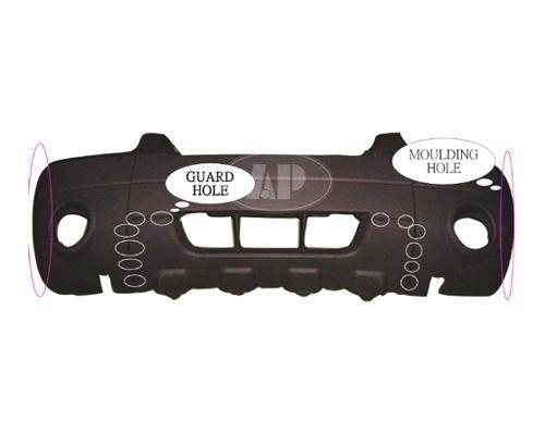 Bumper Front Ford Escape 2005-2007 Matte-Black With Fog/Flare/Skid Plate Xlt Sport Models , FO1000570