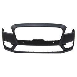 Bumper Front Lincoln Continental 2017-2020 Primed With 4 Park Assist/2 Auto-Par Sensor Without Tow Capa , Fo1000744C - Hunt Parts
