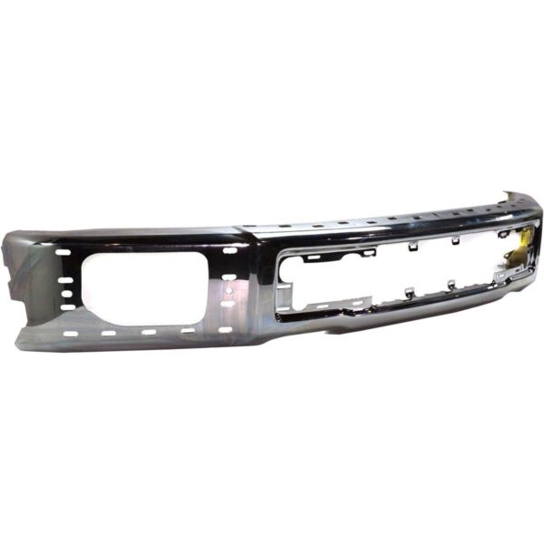 Bumper Face Bar Front Ford F150 2015-2017 Chrome With Fog Lamp Holes/End Caps , FO1002425 - Image 2