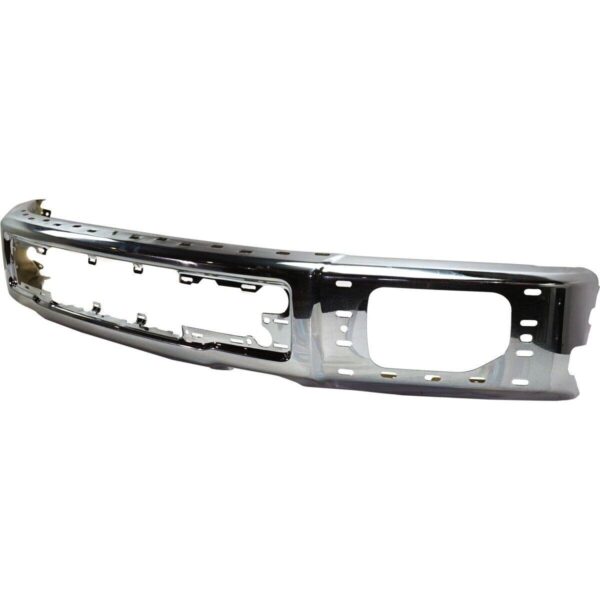 Bumper Face Bar Front Ford F150 2015-2017 Chrome With Fog Lamp Holes/End Caps , FO1002425 - Image 3