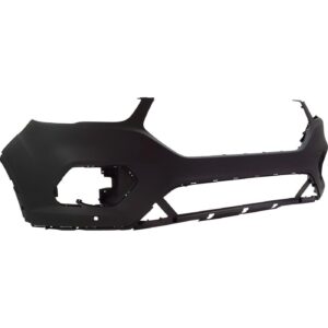 Bumper Upper Front Ford Escape 2017-2019 Primed With Auto Park Sensor Holes , FO1014122