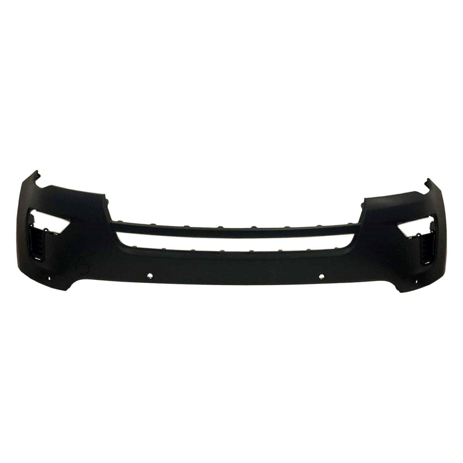 Bumper Front Upper Ford Explorer 2018-2019 Primed With Towith 4 Park Distance Holes Without Sensor , FO1014132