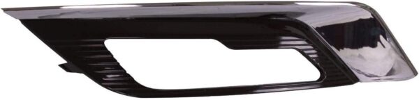 Fog Lamp Bezel Front Driver Side Ford Fusion Hybrid 2017-2018 Ptd Glossy Black Exclude Sport , FO1038168 - Image 2