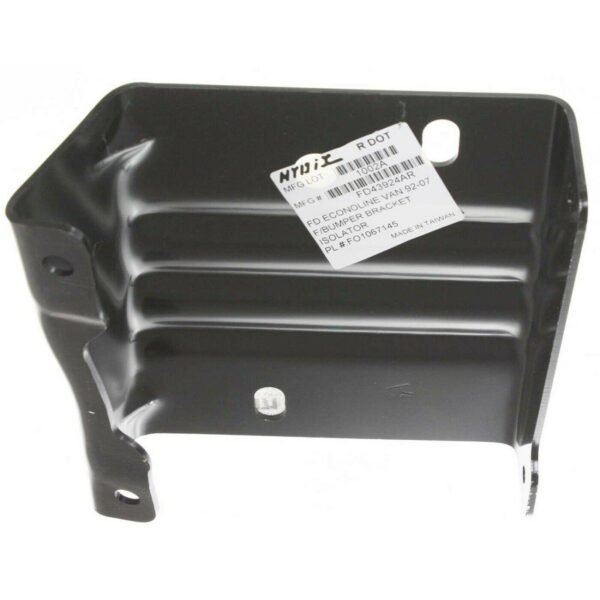 Bumper Isolator Bracket Front Passenger Side Ford Econoline 1992-2007 Steel , FO1067145 - Image 4