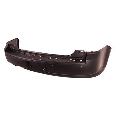 Bumper Rear Ford Flex 2009 Primed Without Turbo With Sensor Without Tow (Single Exht Cut On Driver Side) , FO1100640