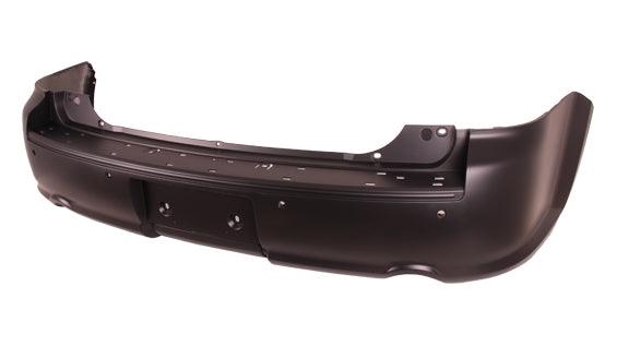 Bumper Rear Ford Flex 2010-2019 Primed With Turbo With Sensor Without Tow (Dual Exht Cut) Capa , FO1100658C