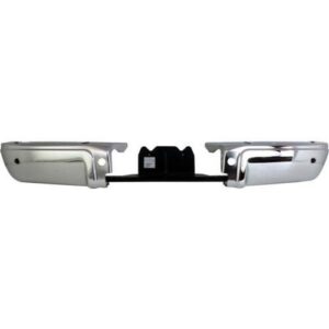Bumper Face Bar Rear Ford F250 2008-2016 Chrome Includes Rebar With Sensor Hole , FO1102368