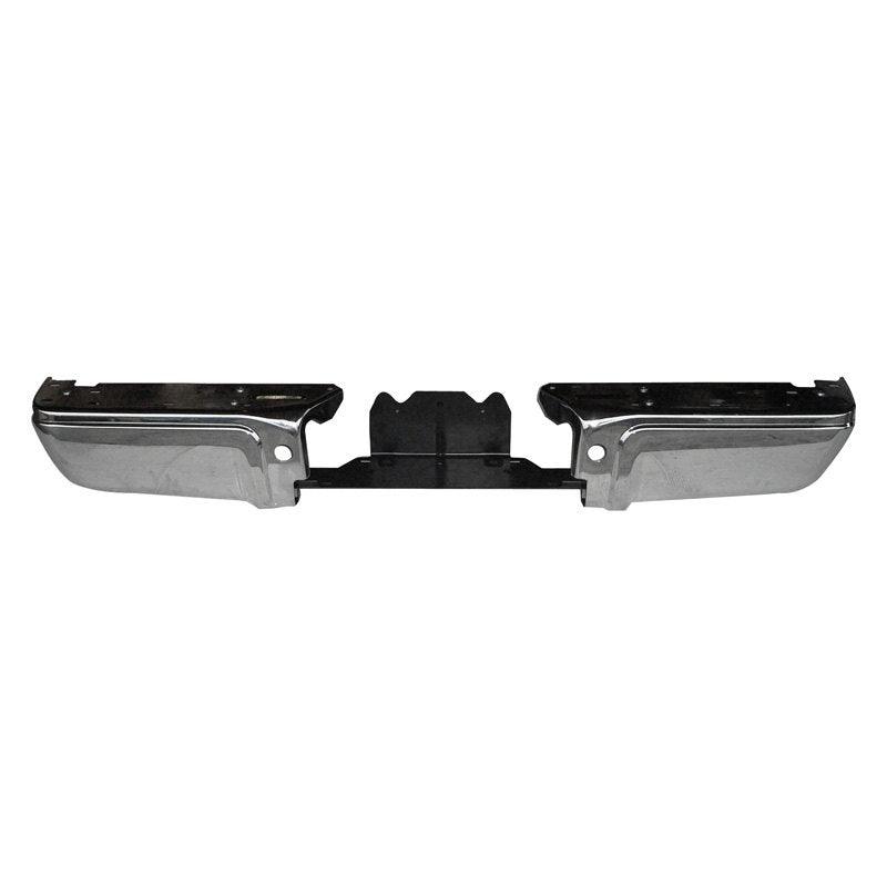 Bumper Face Bar Rear Ford F450 2008-2016 Chrome With Rebar Without Sensor Hole , FO1102369