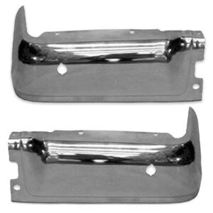 Bumper Face Bar RearDriver Side/Passenger Side Set Ford F150 2009-2014 Chrome With Sensor , FO1102372