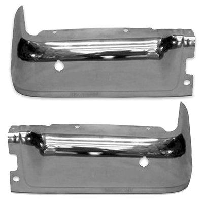 Bumper Face Bar RearDriver Side/Passenger Side Set Ford F150 2009-2014 Chrome With Sensor , FO1102372