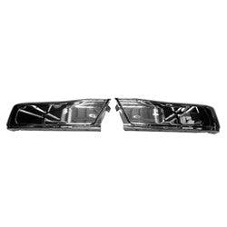 Bumper Face Bar Rear Driver Side/Passenger Side Set Ford F150 Police Responder 2018-2020 Chrome Without Sensor , FO1102380