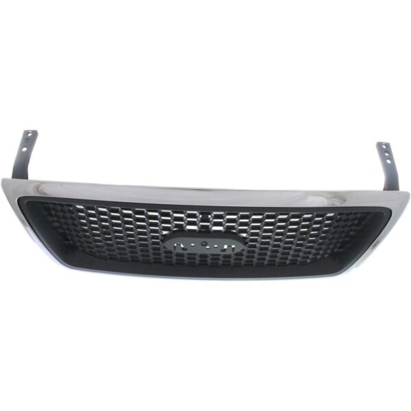 Grille Ford F150 2006-2008 Chrome Frame With Black Honeycomb Xlt Model , FO1200469 - Image 4