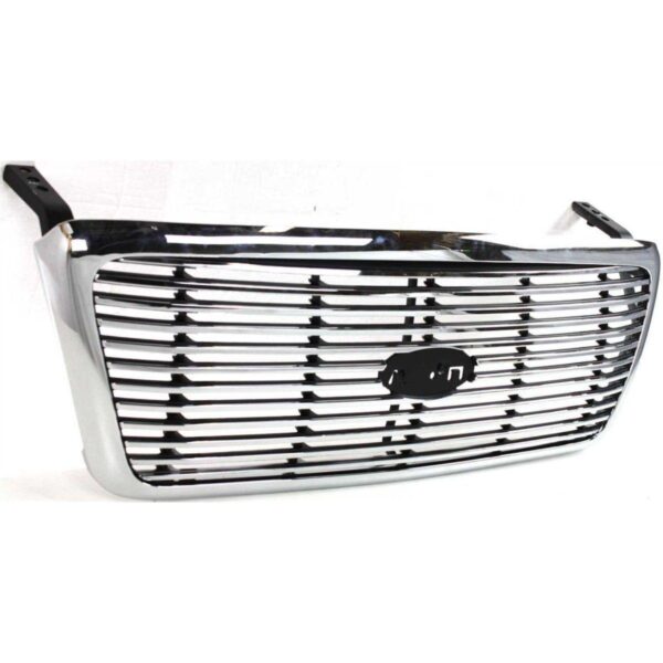 Grille Ford F150 2007-2008 Chrome With Chrome Front Lariat , FO1200502 - Image 3