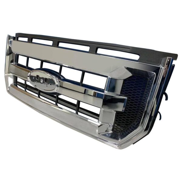 Grille Ford F150 2015-2017 Chrome 3 Bar Style With Black Mesh , FO1200584 - Image 3