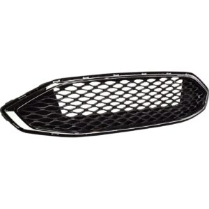 Grille Ford Fusion Hybrid 2017-2018 Black Mesh With Chrome Front Exclude Sport , FO1200595
