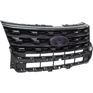 Grille Ford Explorer 2016-2017 Ptd Dark Gray Without Chrome Xlt Model With App , FO1200603