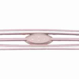 Grille Moulding Outer Ford Taurus 2013-2019 Matte-Gray With Chrome Strip , FO1210115