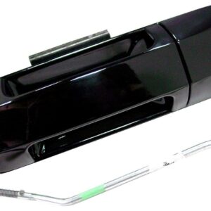 Door Handle Front Outer Driver Side Lincoln Aviator 2003-2005 Smooth With Keyhole Ptm , FO1310138