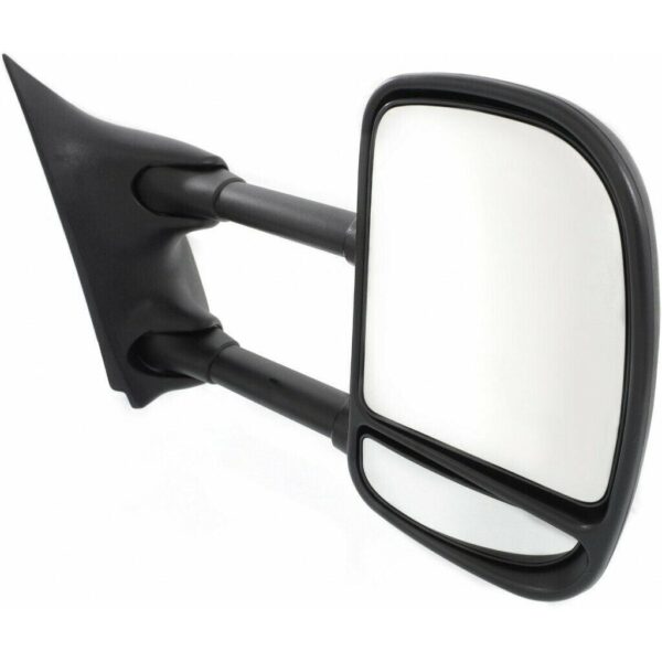 Mirror Passenger Side Ford F450 1999-2004 Power Textured Dual Arm/Glass Telescopic Type Round Plug , FO1321196 - Image 3