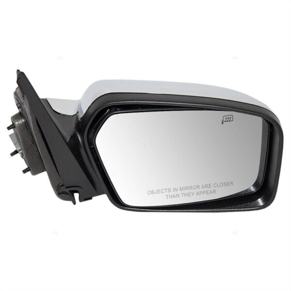 Mirror Passenger Side Lincoln Zephyr 2006 Power Heated Chrome With Puddle Lamp Without Blind Spot , FO1321322 - Image 2