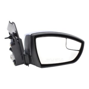 Mirror Passenger Side Ford Escape 2013-2016 Power With Chrome Cap With Blind Spot Without Heat/Signal , FO1321513