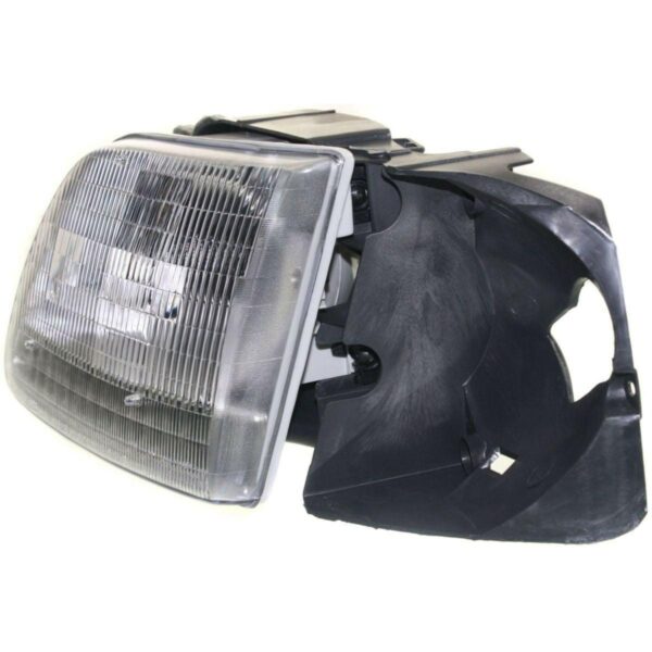 Head Lamp Driver Side Ford F150 1997 With Bracket To 07/1996 High Quality , FO2502142 - Image 3