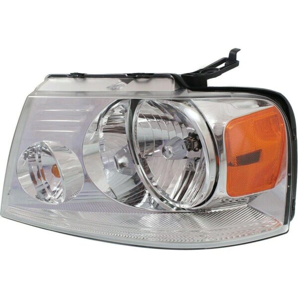 Head Lamp Driver Side Ford F150 2004-2008 With Chrome Trim High Quality , FO2502201 - Image 5