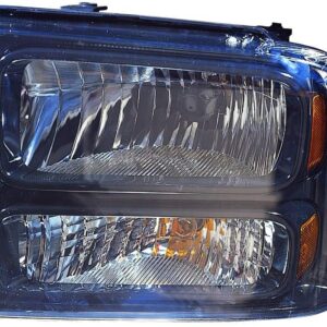 Head Lamp Driver Side Ford F550 2005-2007 Black Bezel With Harley-Davidson Pkg High Quality , FO2502224