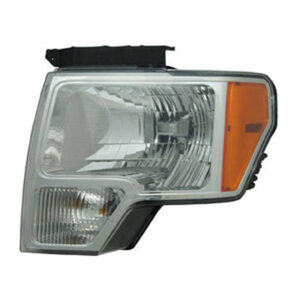 Head Lamp Driver Side Ford F150 2009-2014 Except Harley Davidson Svt With Chrome Trim Capa , Fo2502287C - Hunt Parts