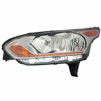 Head Lamp Driver Side Ford Transit Connect 2014-2018 Chrome Bezel With Adaptive Lamp Xlt High Quality , FO2502326