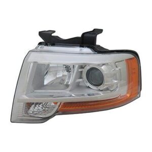 Head Lamp Driver Side Ford Expedition 2015-2017 Projector Type Without Logo/Complex Reflector Black-Out High Quality , FO2502334