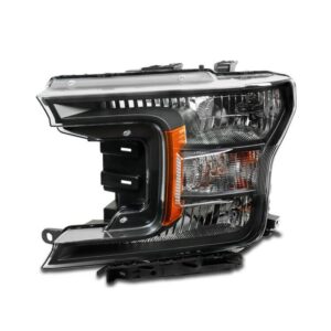Head Lamp Driver Side Ford F150 2018-2020 Halogen With Dark Housing Economy Quality , FO2502373U