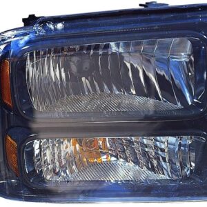 Head Lamp Passenger Side Ford F550 2005-2007 Black Bezel With Harley-Davidson Pkg High Quality , FO2503224
