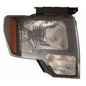 Head Lamp Passenger Side Ford F150 Raptor 2010-2014 Svt Raptor Model Smoked With Black Border Capa , Fo2503289C - Hunt Parts